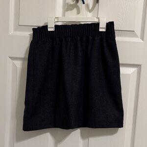 J. Crew Elegant Black and charcoal Mini Skirt